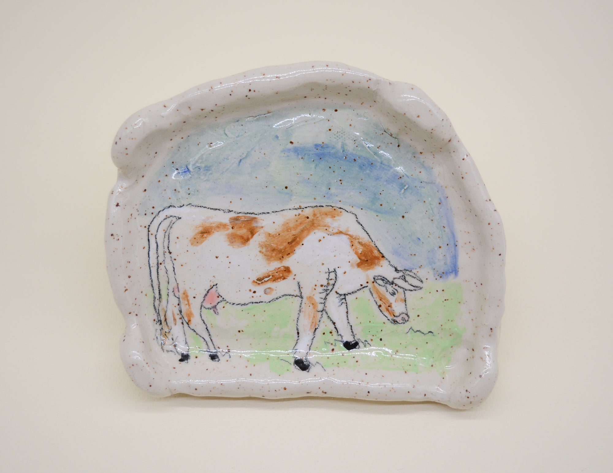 Grazing Cow Plate