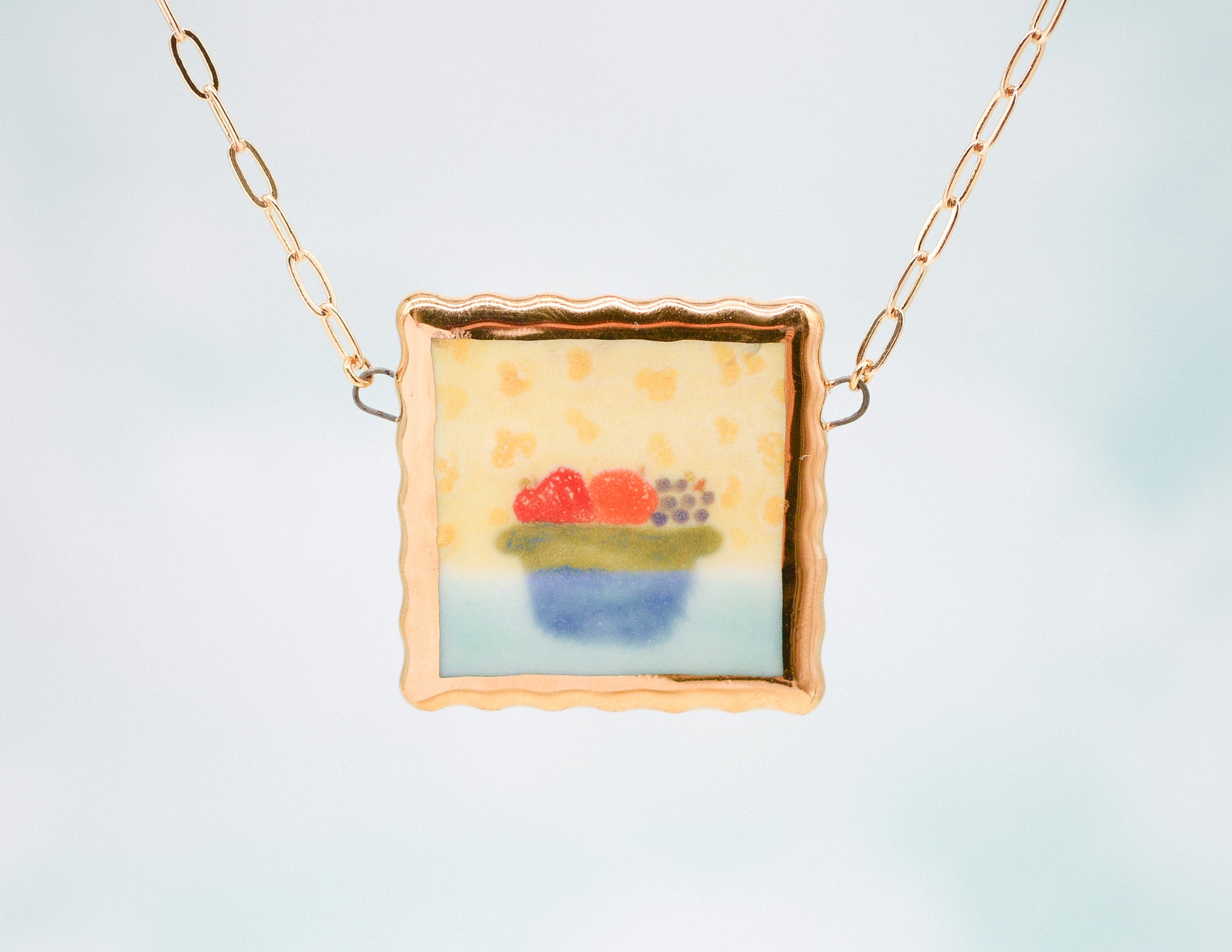 Fruit Still Life Painting Necklace