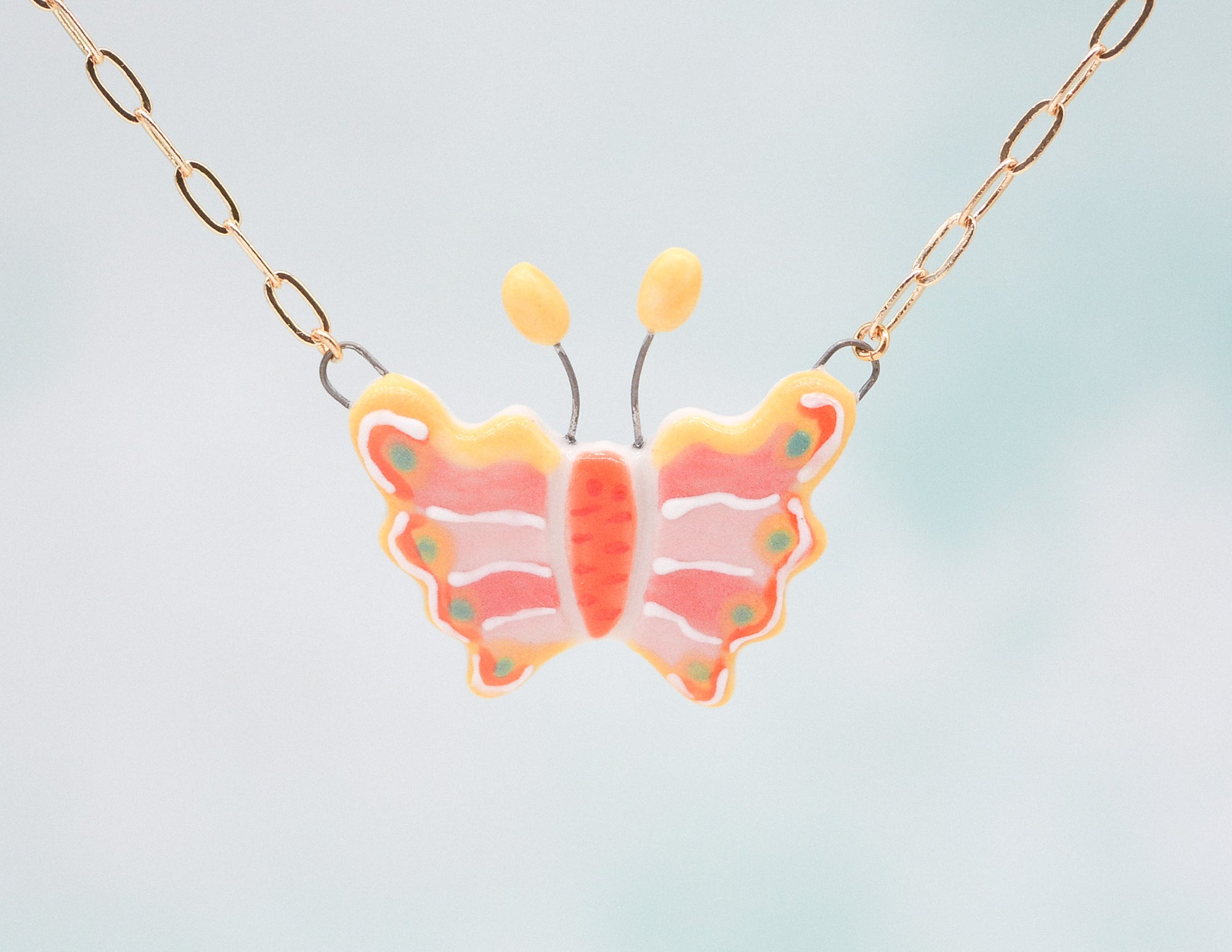 Begonia Butterfly Necklace