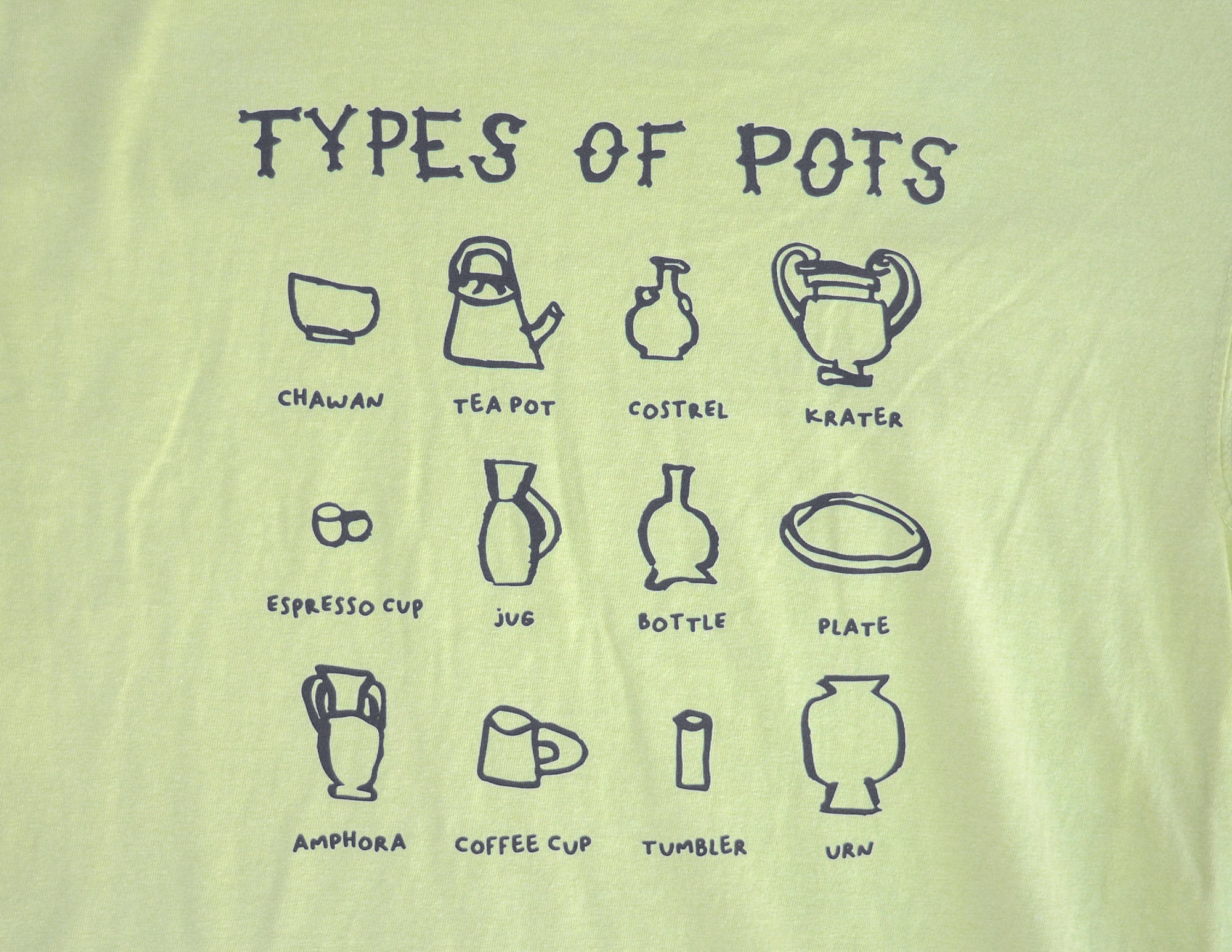 Types of Pots Shirt