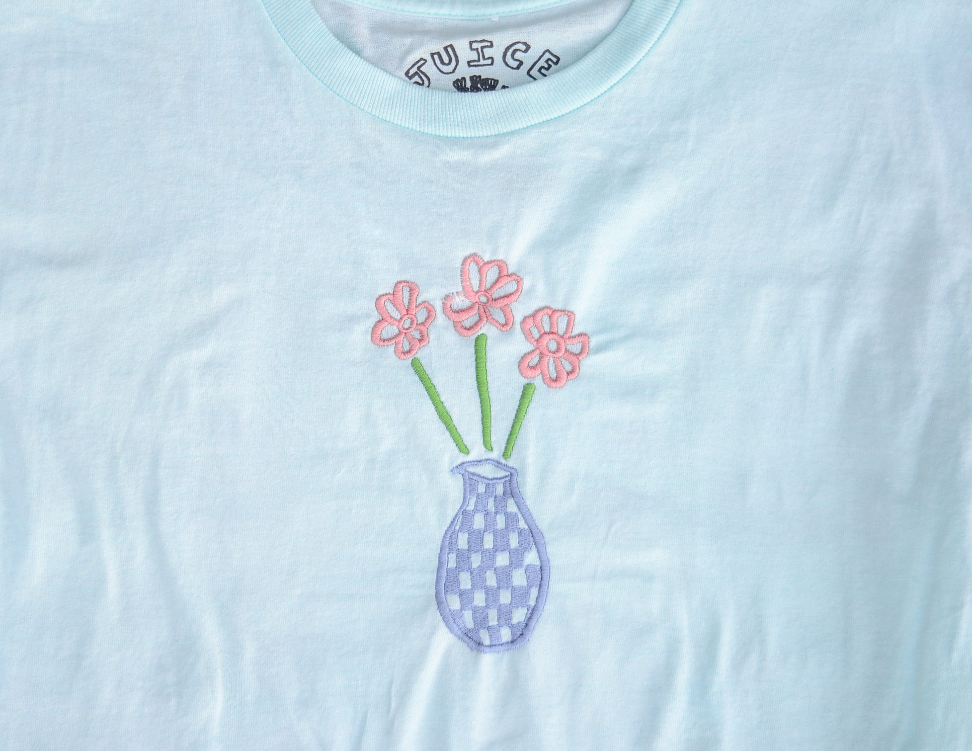 Embroidered Flower Pot Shirt - X Large