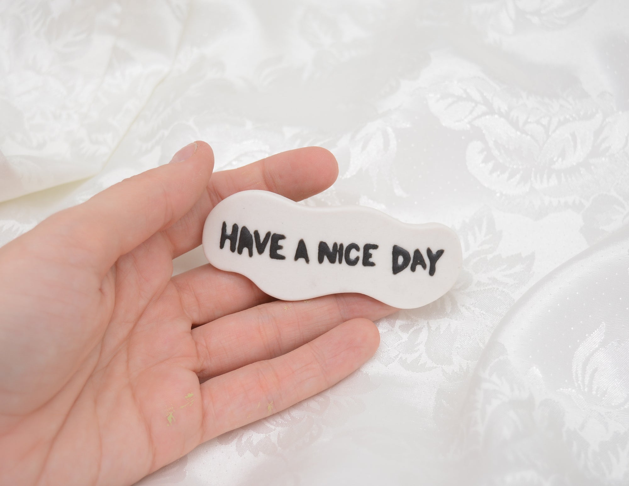 Have A Nice Day Hair Clip