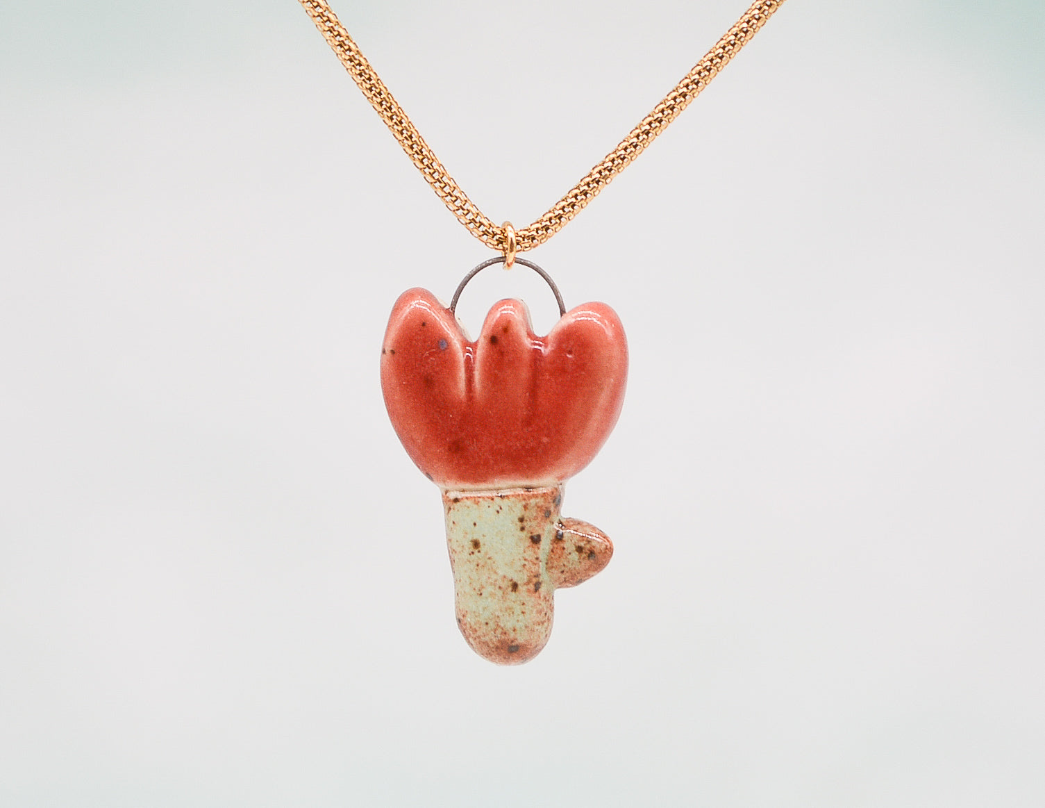 Red Tulip Necklace