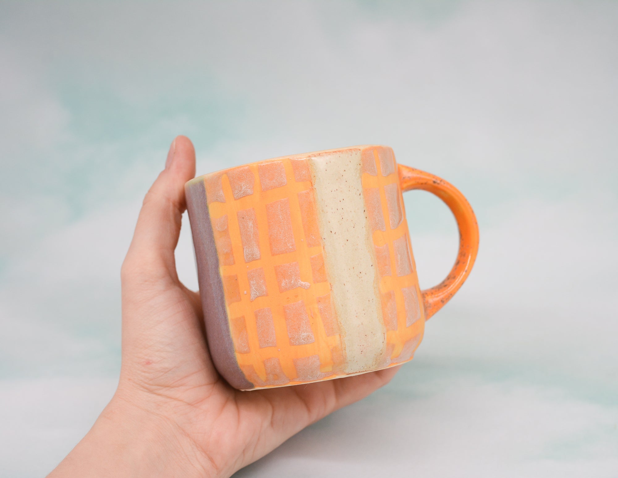 Orange Patterns Mug
