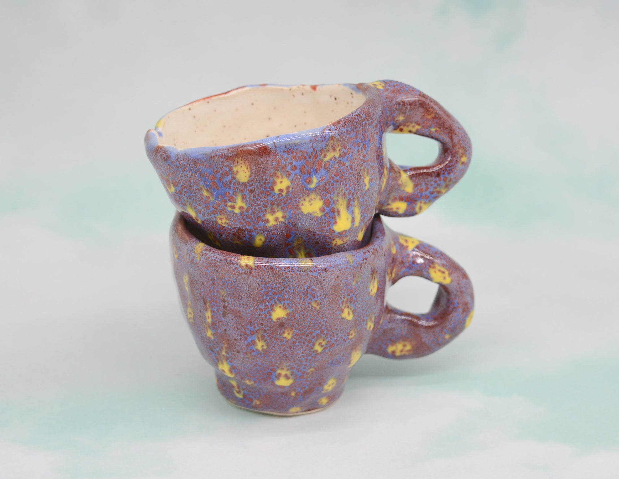 Rainbow Granola Hand Pinched Espresso Cup