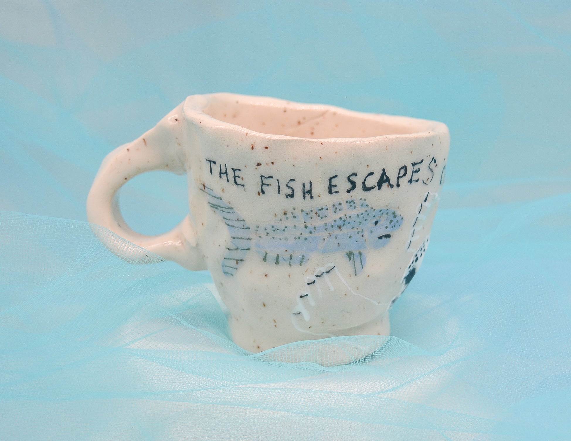 Fish Escapes Death Pinched Mug