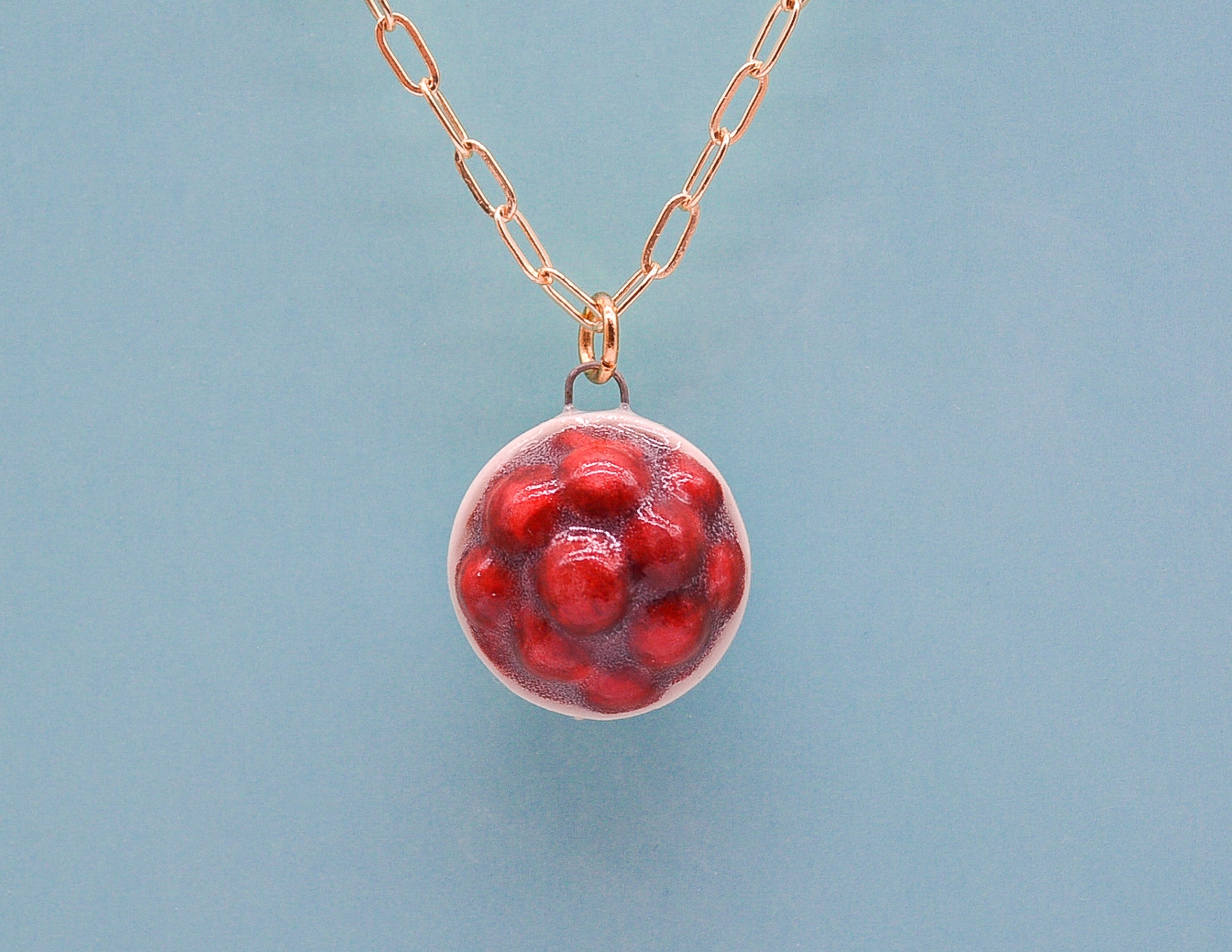 Red Delicious Apple Necklace