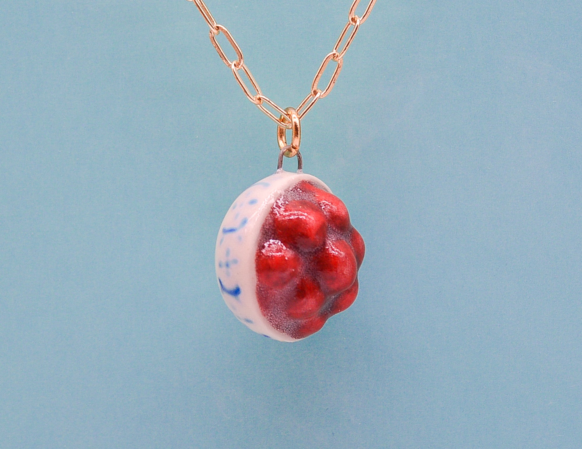 Red Delicious Apple Necklace