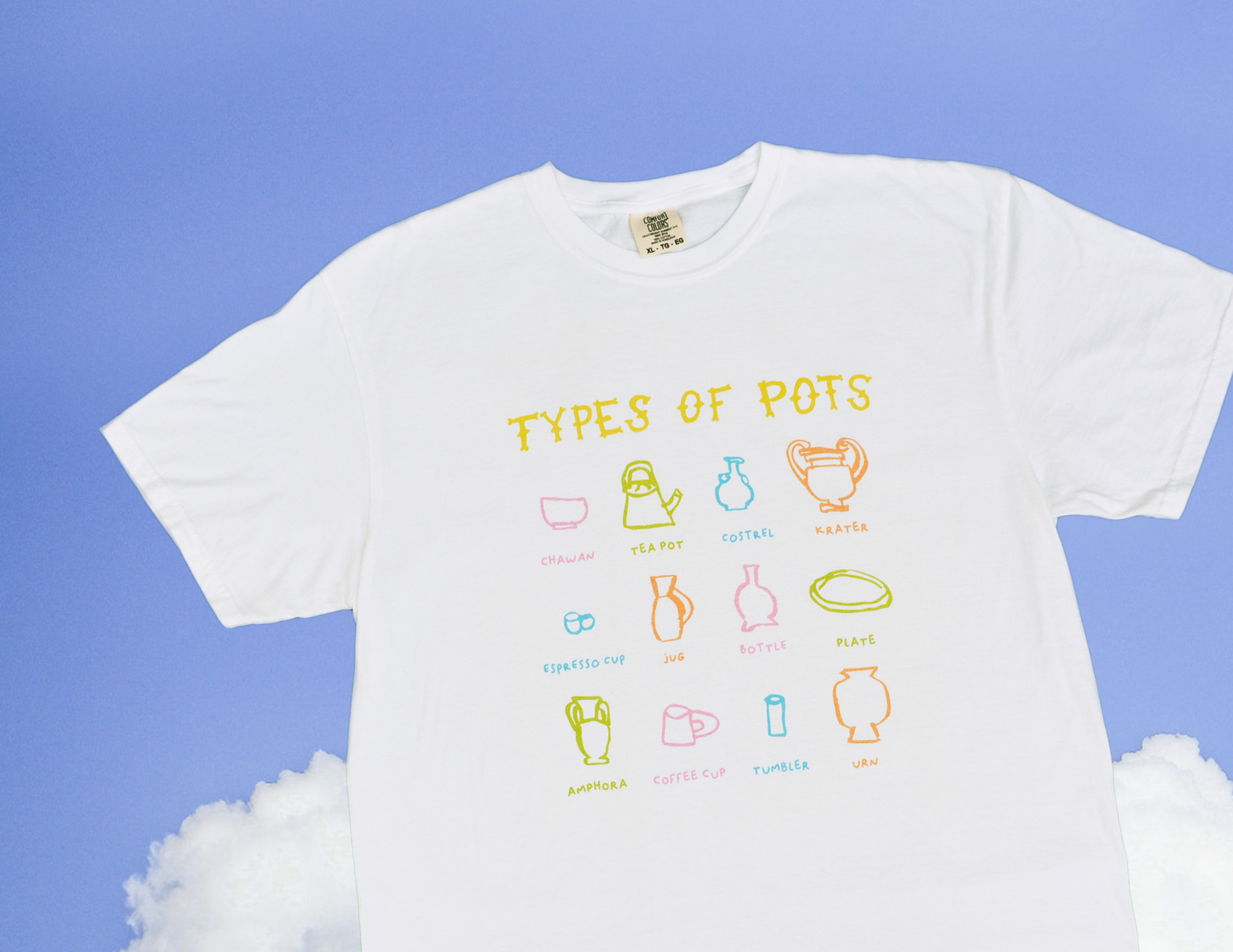 Types of Pots Shirt - Rainbow