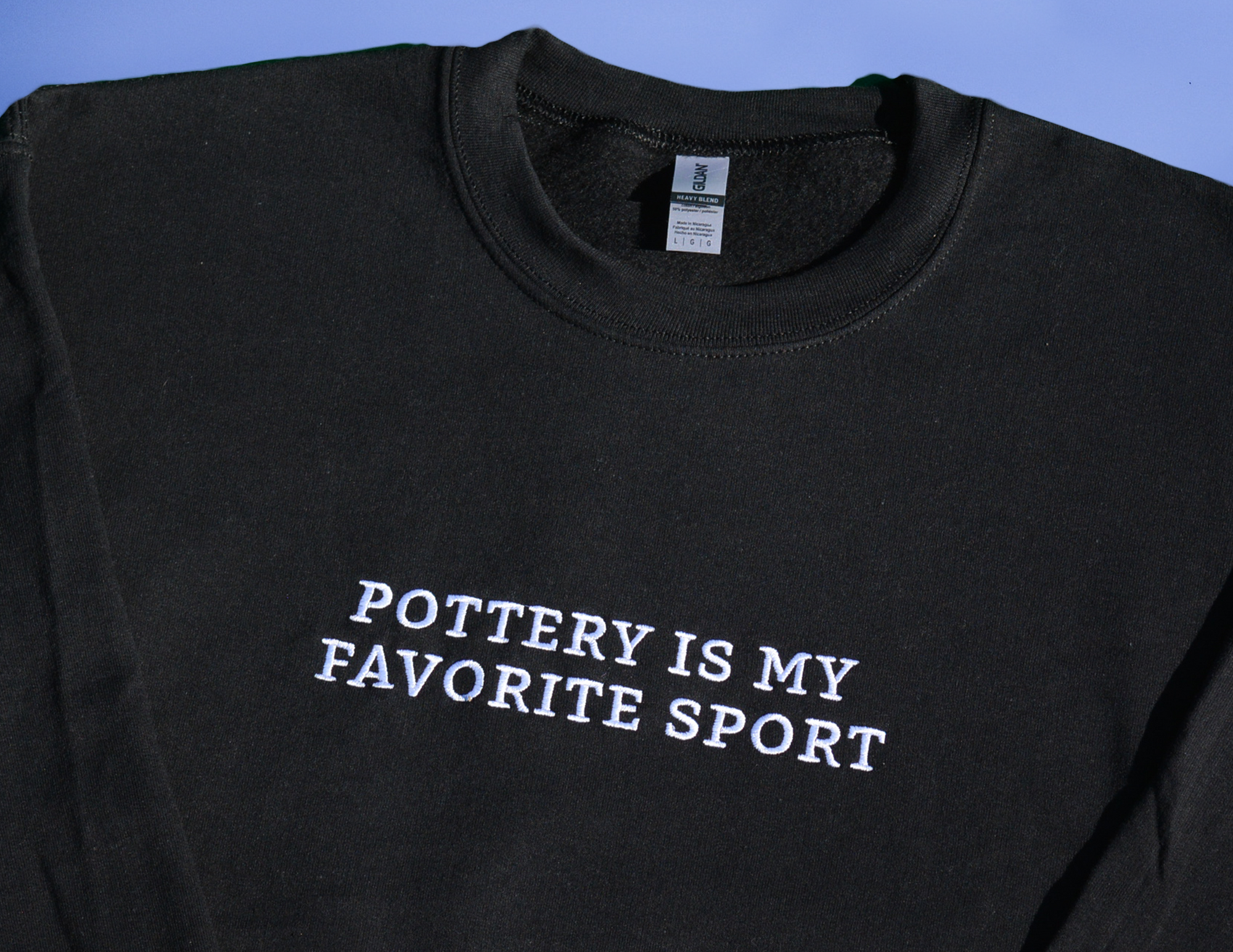 Pottery Is My Favorite Sport Sweatshirt - Black