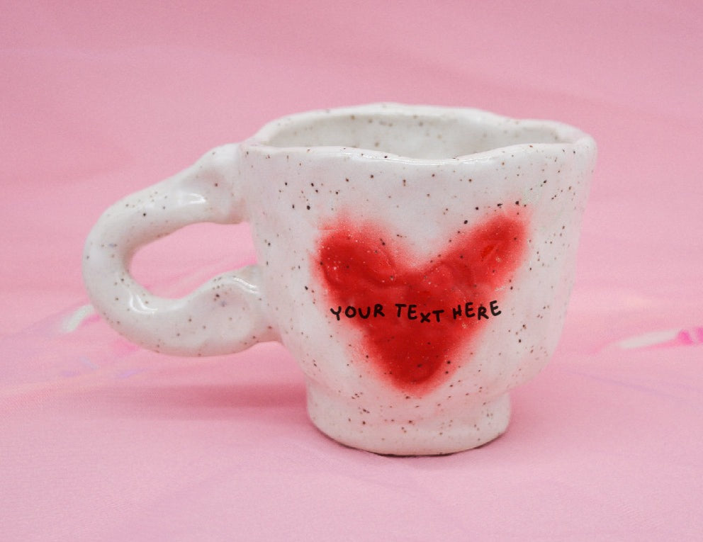 Custom Heart Mug