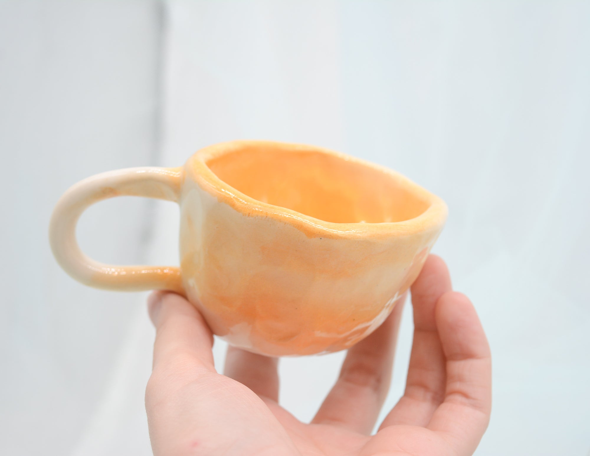 Orange Sprayed Cup