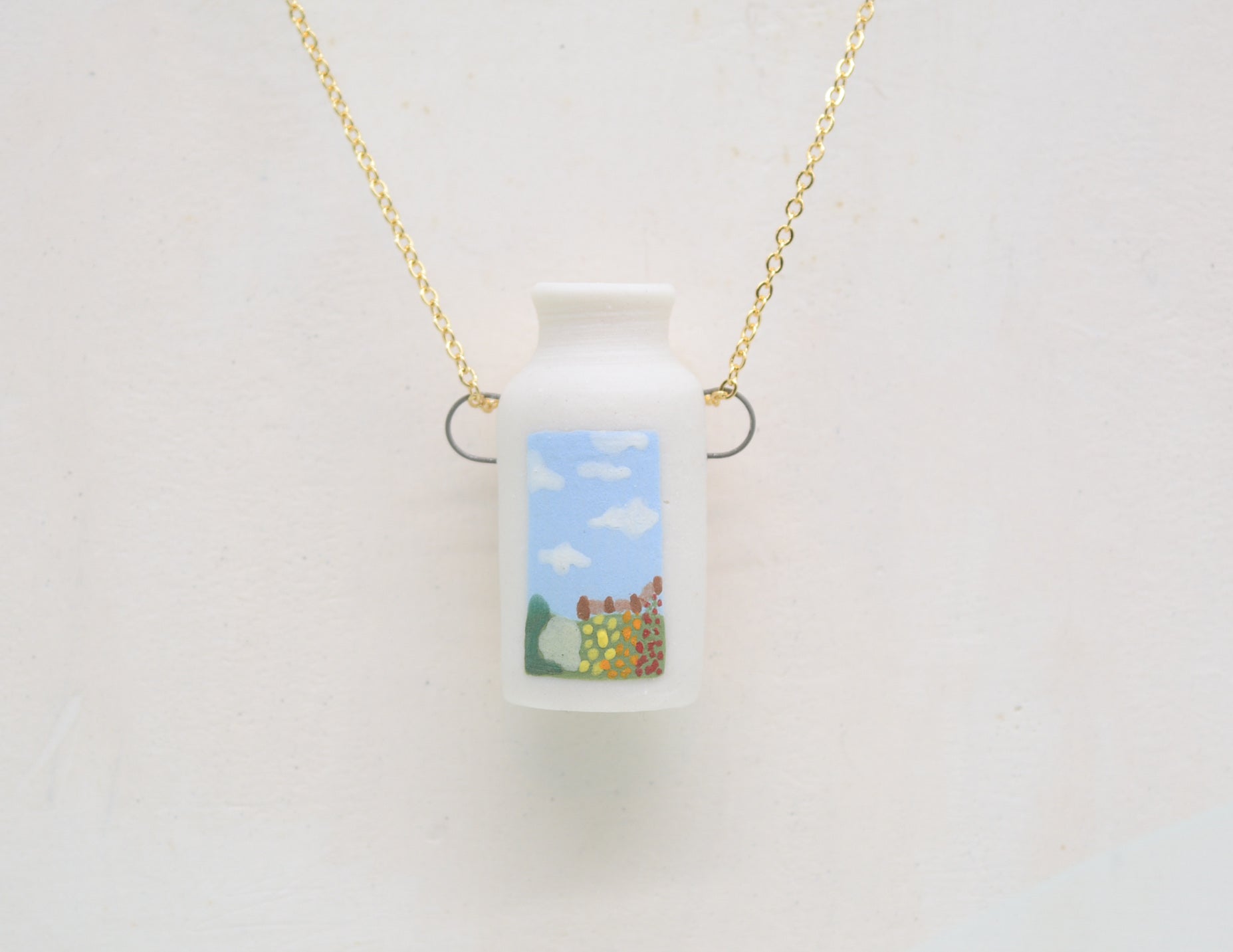 Tuscan Country Side Pot Necklace