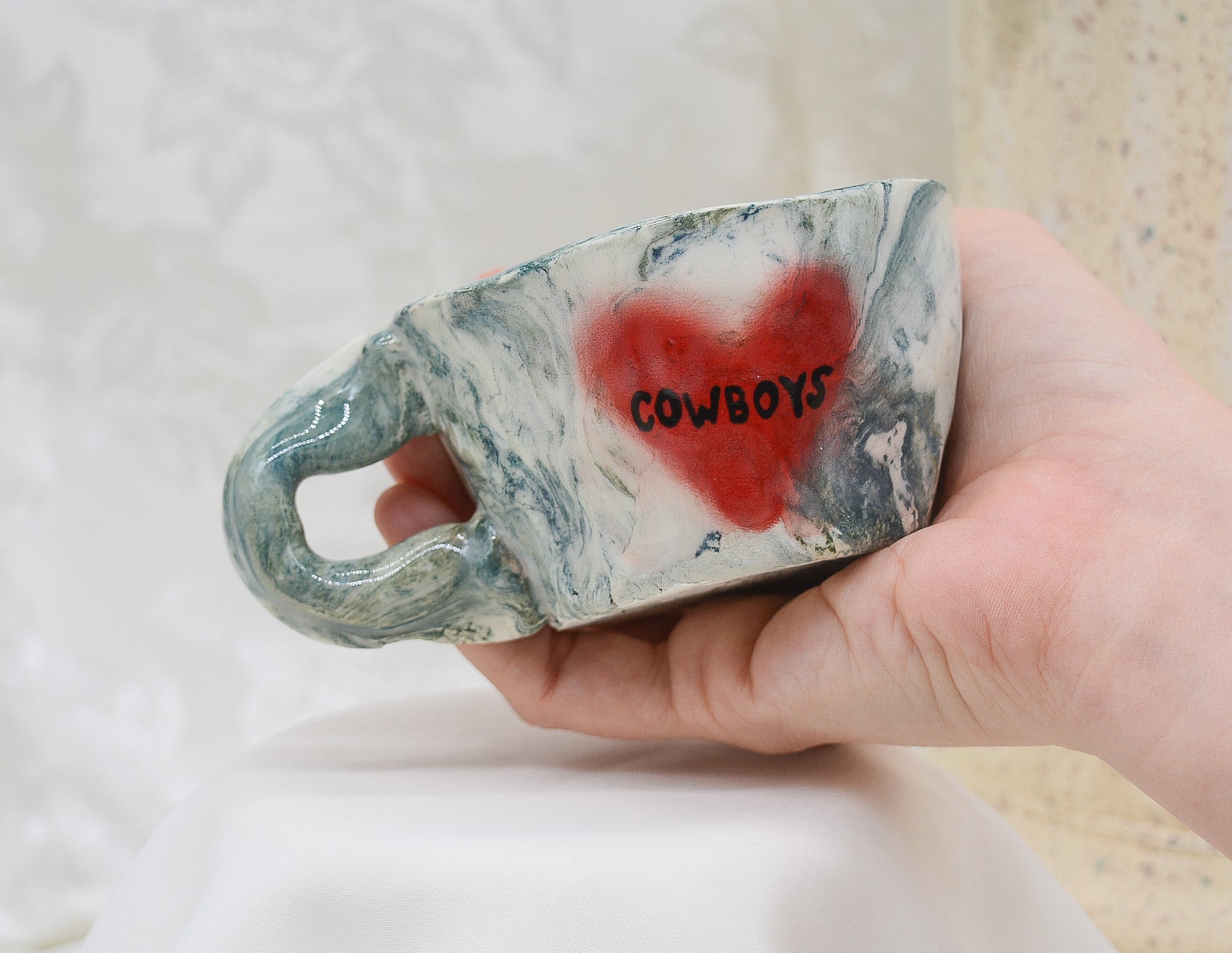 Love Cowboys Marbled Cup